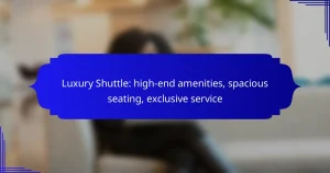Luxury Shuttle: high-end amenities, spacious seating, exclusive service